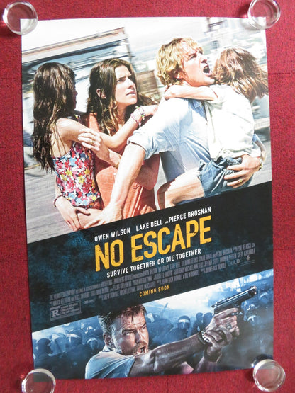 NO ESCAPE US ONE SHEET ROLLED POSTER OWEN WILSON LAKE BELL 2015 Rendezvous Cinema Movie posters