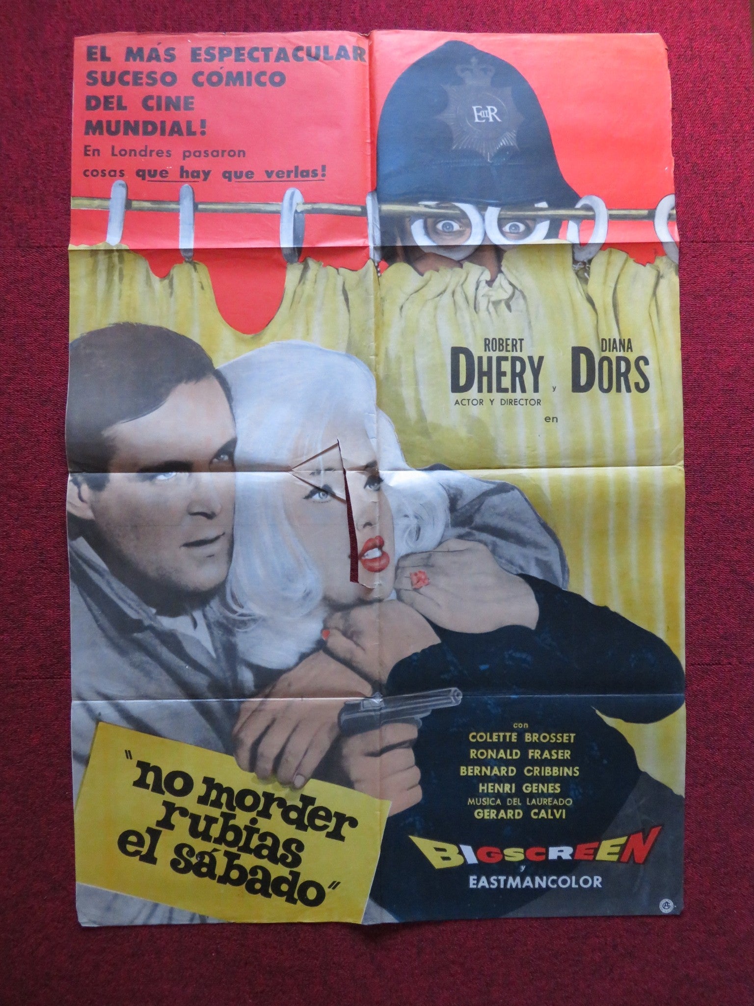 NO MORDER RUBRIAS EL SABADO SPANISH POSTER PIERRE TORNADE PIERRE DORIS 1964 Rendezvous Cinema Movie posters