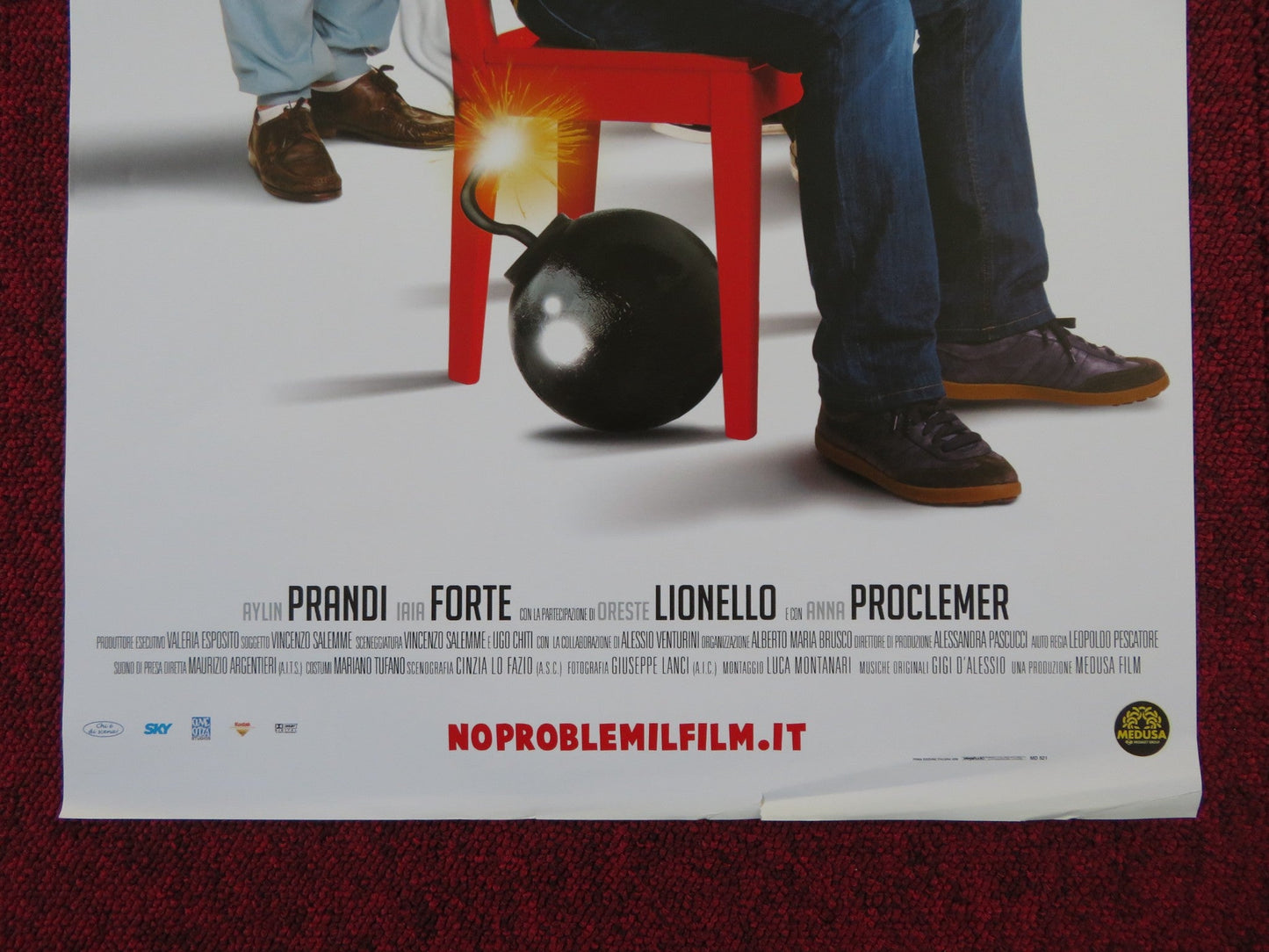 NO PROBLEM ITALIAN LOCANDINA POSTER VINCENZO SALEMME SERGIO RUBINI 2008 Rendezvous Cinema Movie posters
