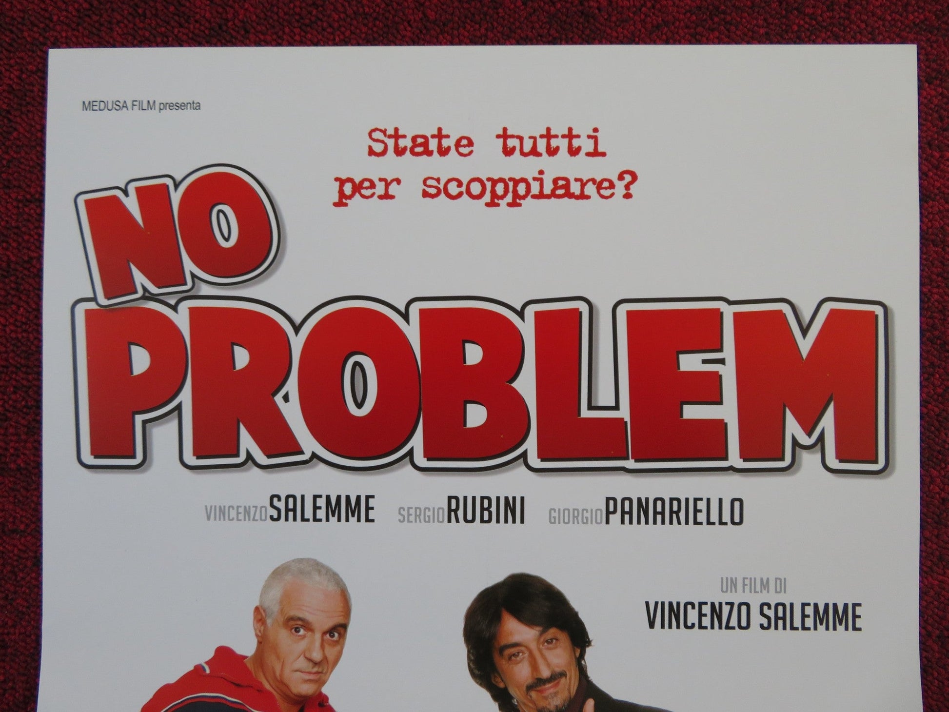 NO PROBLEM ITALIAN LOCANDINA POSTER VINCENZO SALEMME SERGIO RUBINI 2008 Rendezvous Cinema Movie posters