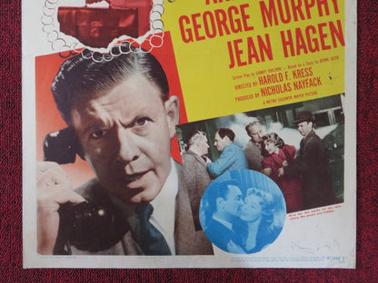 NO QUESTIONS ASKED US INSERT (14"x 36") POSTER BARRY SULLIVAN ARLENE DAHL 1951 Rendezvous Cinema Movie posters