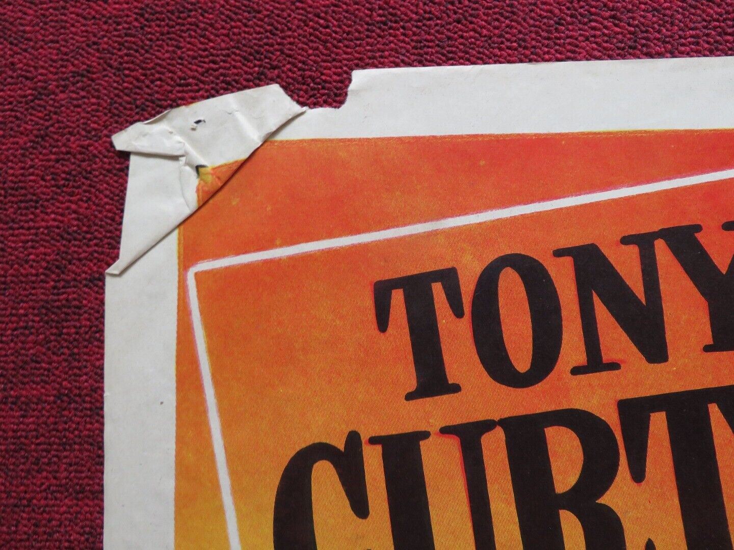 NO ROOM FOR THE GROOM FOLDED US ONE SHEET POSTER TONY CURTIS PIPER LAURIE 1952 - Rendezvous Cinema