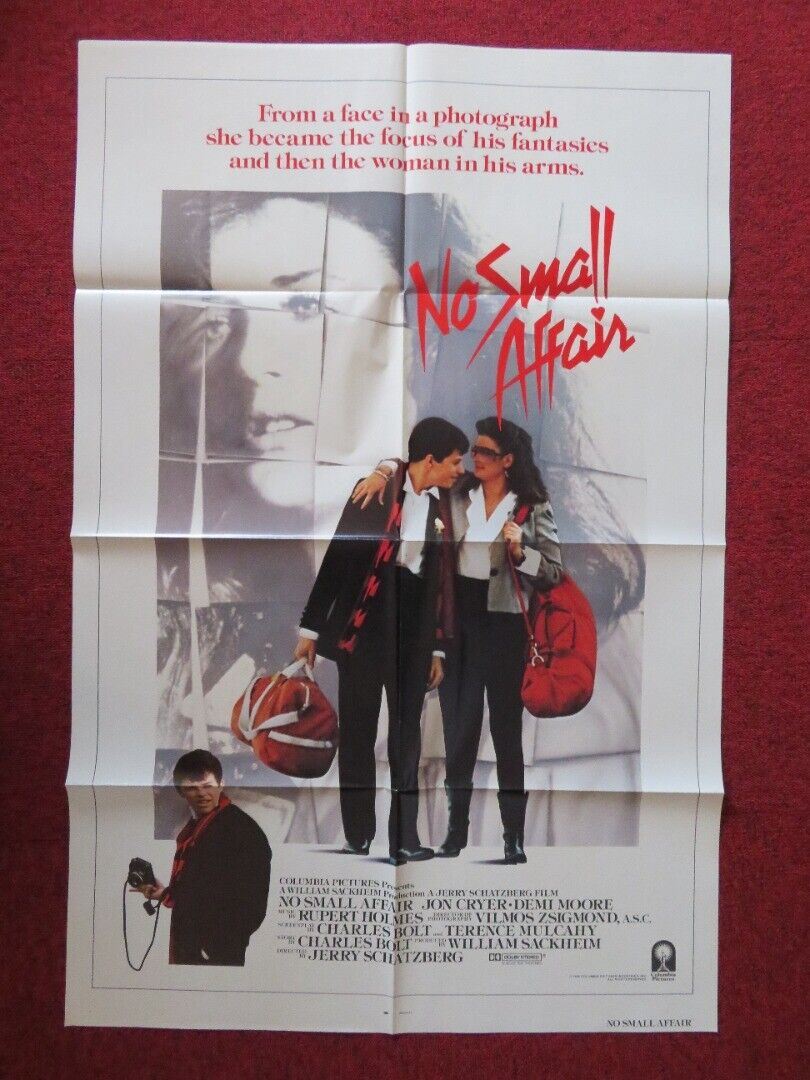 NO SMALL AFFAIR FOLDED US ONE SHEET POSTER JON CRYER DEMI MOORE 1984 Movie posters