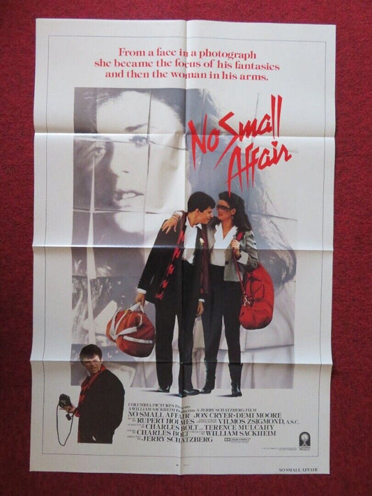 NO SMALL AFFAIR FOLDED US ONE SHEET POSTER JON CRYER DEMI MOORE 1984 Movie posters