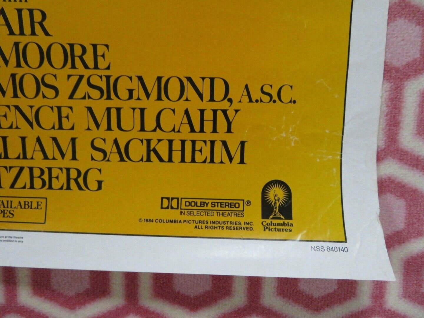 NO SMALL AFFAIR US ONE SHEET POSTER JON CRYER DEMI MOORE 1984 Movie posters