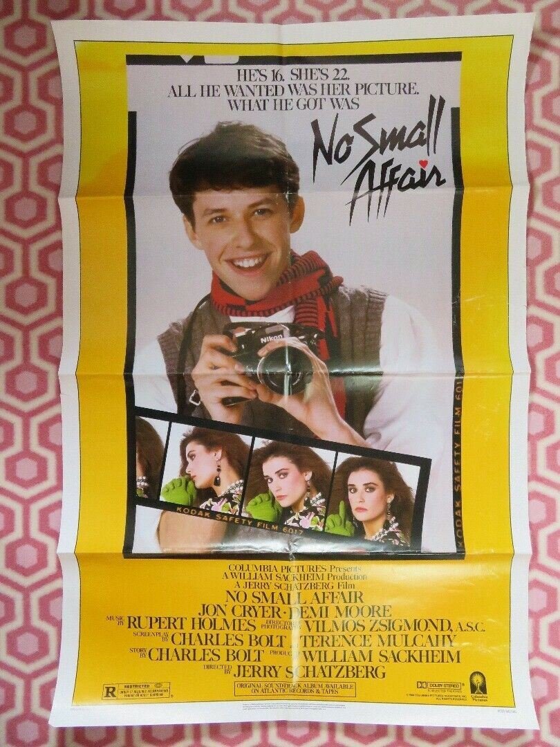 NO SMALL AFFAIR US ONE SHEET POSTER JON CRYER DEMI MOORE 1984 Movie posters