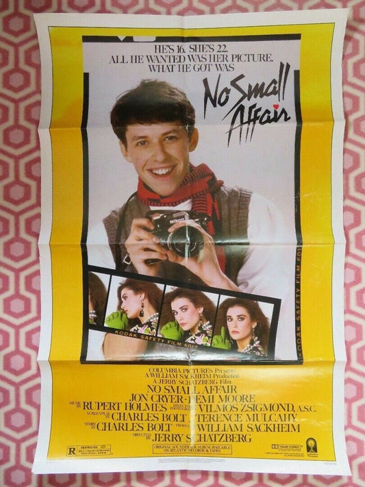 NO SMALL AFFAIR US ONE SHEET POSTER JON CRYER DEMI MOORE 1984 Movie posters
