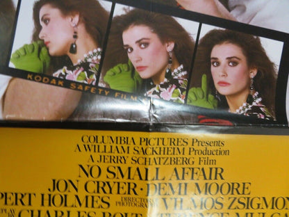 NO SMALL AFFAIR US ONE SHEET POSTER JON CRYER DEMI MOORE 1984 Movie posters