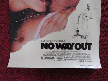 NO WAY OUT U.S MINI (11" X 17") POSTER KEVIN COSTNER GENE HACKMAN 1987 - Rendezvous Cinema
