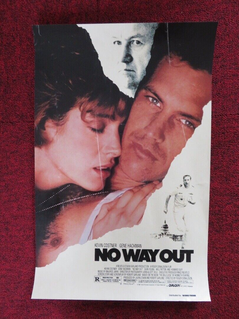 NO WAY OUT U.S MINI (11" X 17") POSTER KEVIN COSTNER GENE HACKMAN 1987 - Rendezvous Cinema