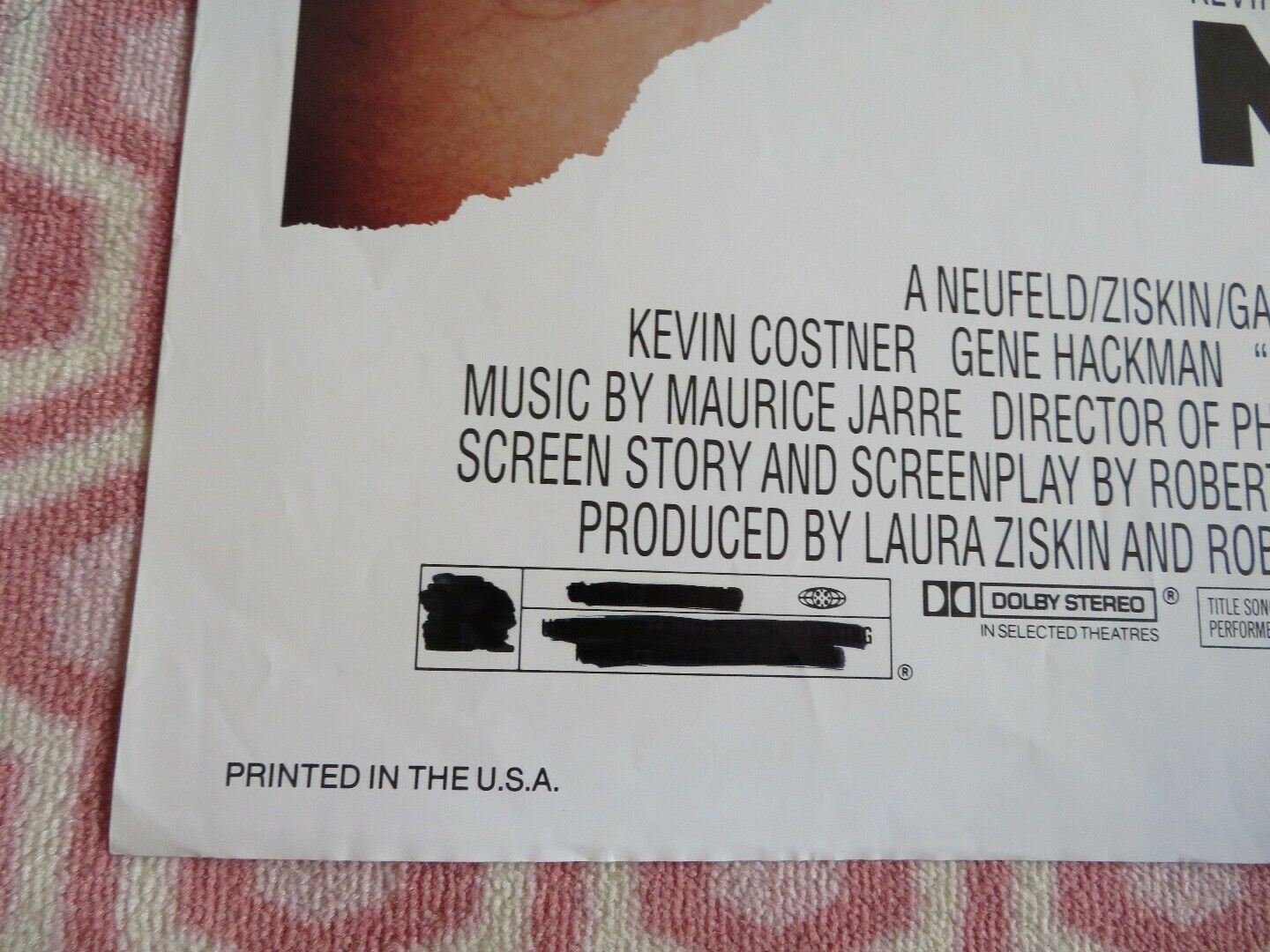 NO WAY OUT US ONE SHEET POSTER KEVIN COSTNER GENE HACKMAN 1987 Rendezvous Cinema Movie posters