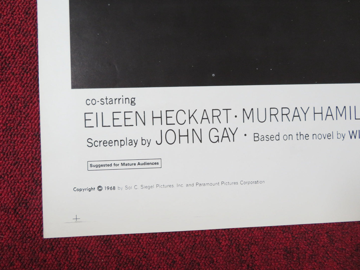 NO WAY TO TREAT A LADY FOLDED US ONE SHEET POSTER ROD STEIGER LEE REMICK 1968 Rendezvous Cinema Movie posters