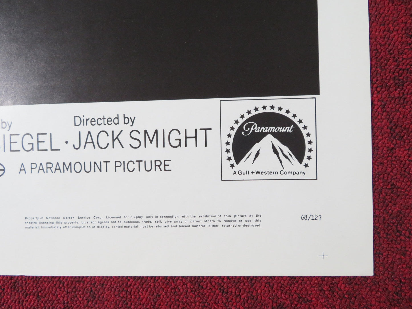 NO WAY TO TREAT A LADY FOLDED US ONE SHEET POSTER ROD STEIGER LEE REMICK 1968 Rendezvous Cinema Movie posters