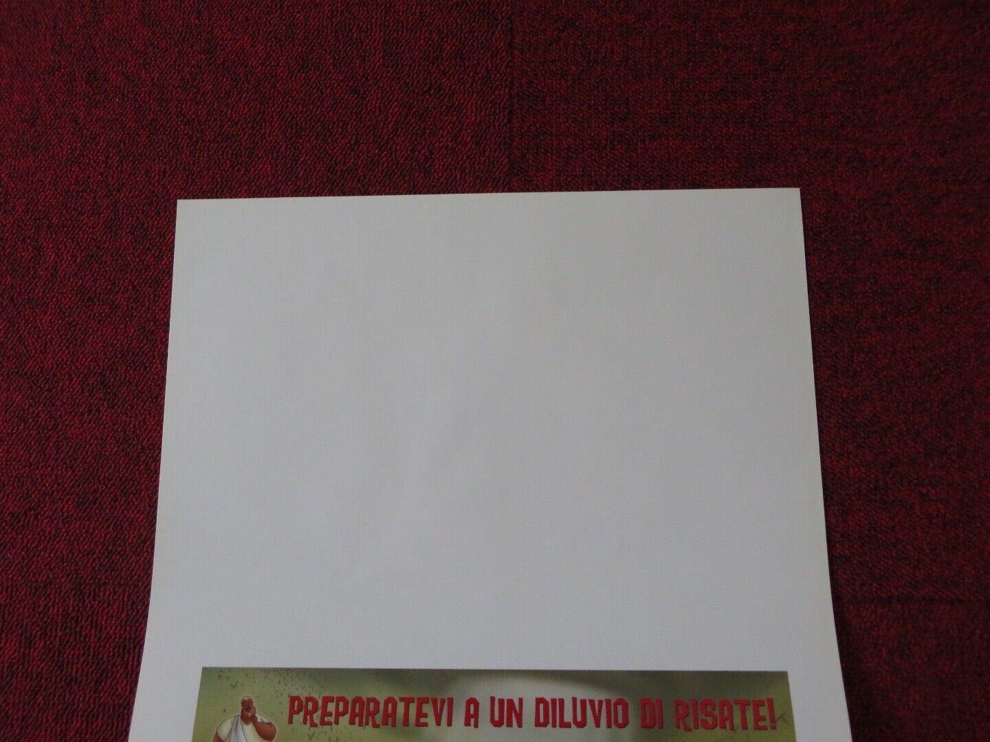 NOAH'S ARK ITALIAN LOCANDINA (27.5"x13") POSTER JUAN PABLO BUSCARINI 2007 Movie posters