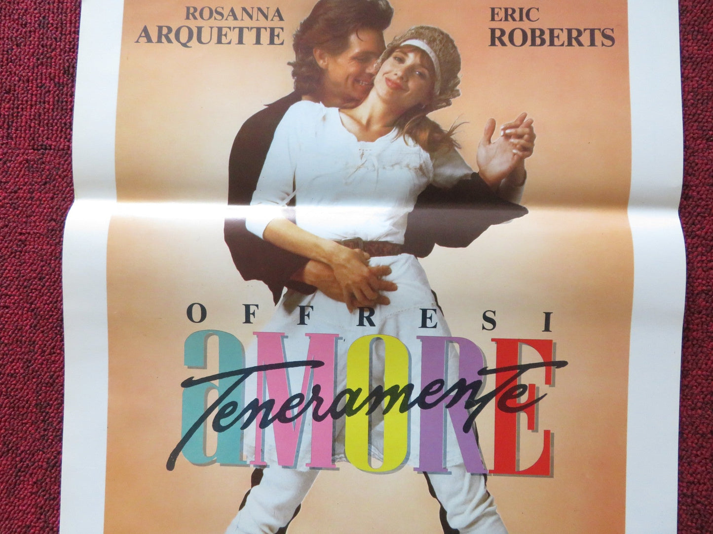 NOBODY'S FOOL ITALIAN LOCANDINA POSTER ROSANNA ARQUETTE ERIC ROBERTS 1986 Rendezvous Cinema Movie posters