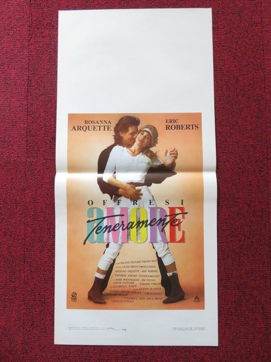 NOBODY'S FOOL ITALIAN LOCANDINA POSTER ROSANNA ARQUETTE ERIC ROBERTS 1986 Rendezvous Cinema Movie posters
