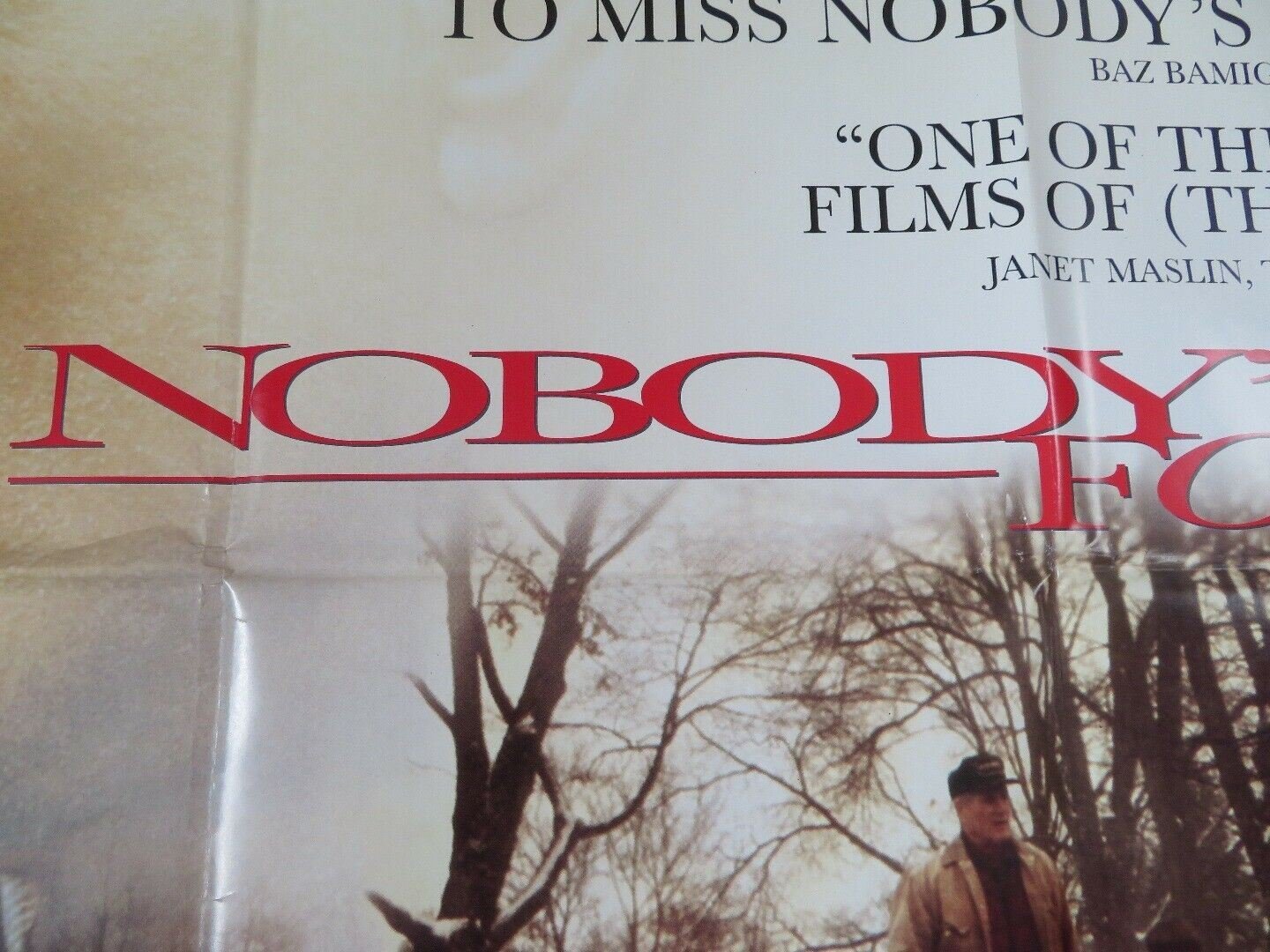 NOBODYS FOOL QUAD POSTER PAUL NEWMAN JESSICA TANDY BRUCE WILLIS 1995 Movie posters