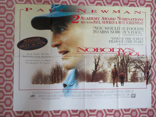 NOBODYS FOOL QUAD POSTER PAUL NEWMAN JESSICA TANDY BRUCE WILLIS 1995 Movie posters