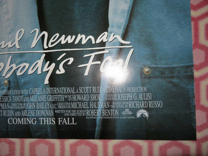 NOBODY'S FOOL US ONE SHEET ROLLED POSTER PAUL NEWMAN BRUCE WILLIS 1994 Movie posters
