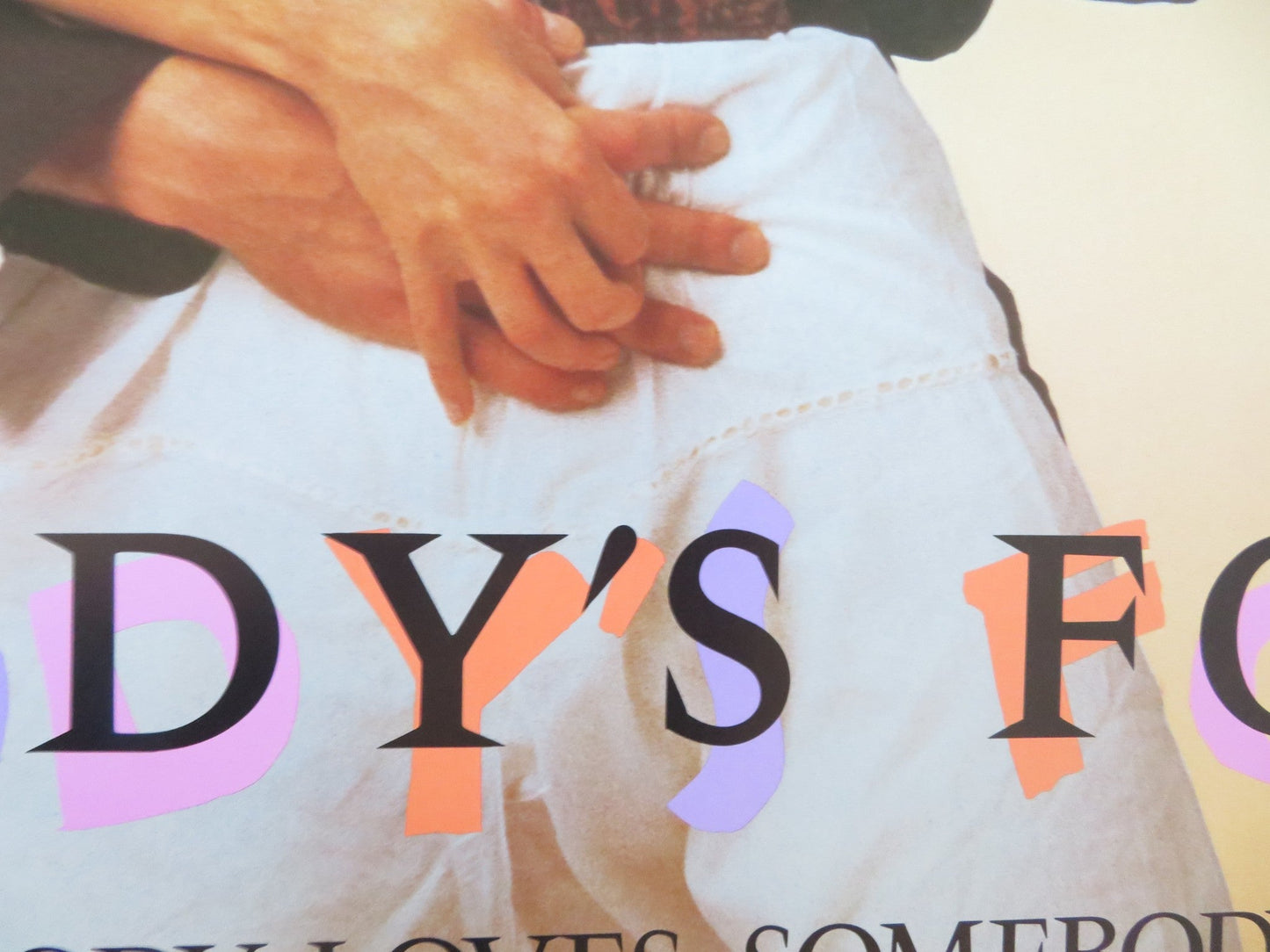 NOBODY'S FOOL US ONE SHEET ROLLED POSTER ROSANNA ARQUETTE ERIC ROBERTS 1986 Rendezvous Cinema Movie posters