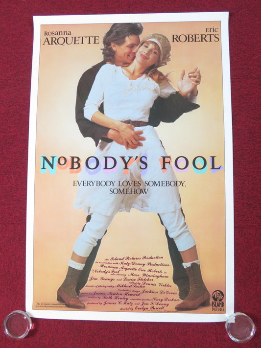 NOBODY'S FOOL US ONE SHEET ROLLED POSTER ROSANNA ARQUETTE ERIC ROBERTS 1986 Rendezvous Cinema Movie posters