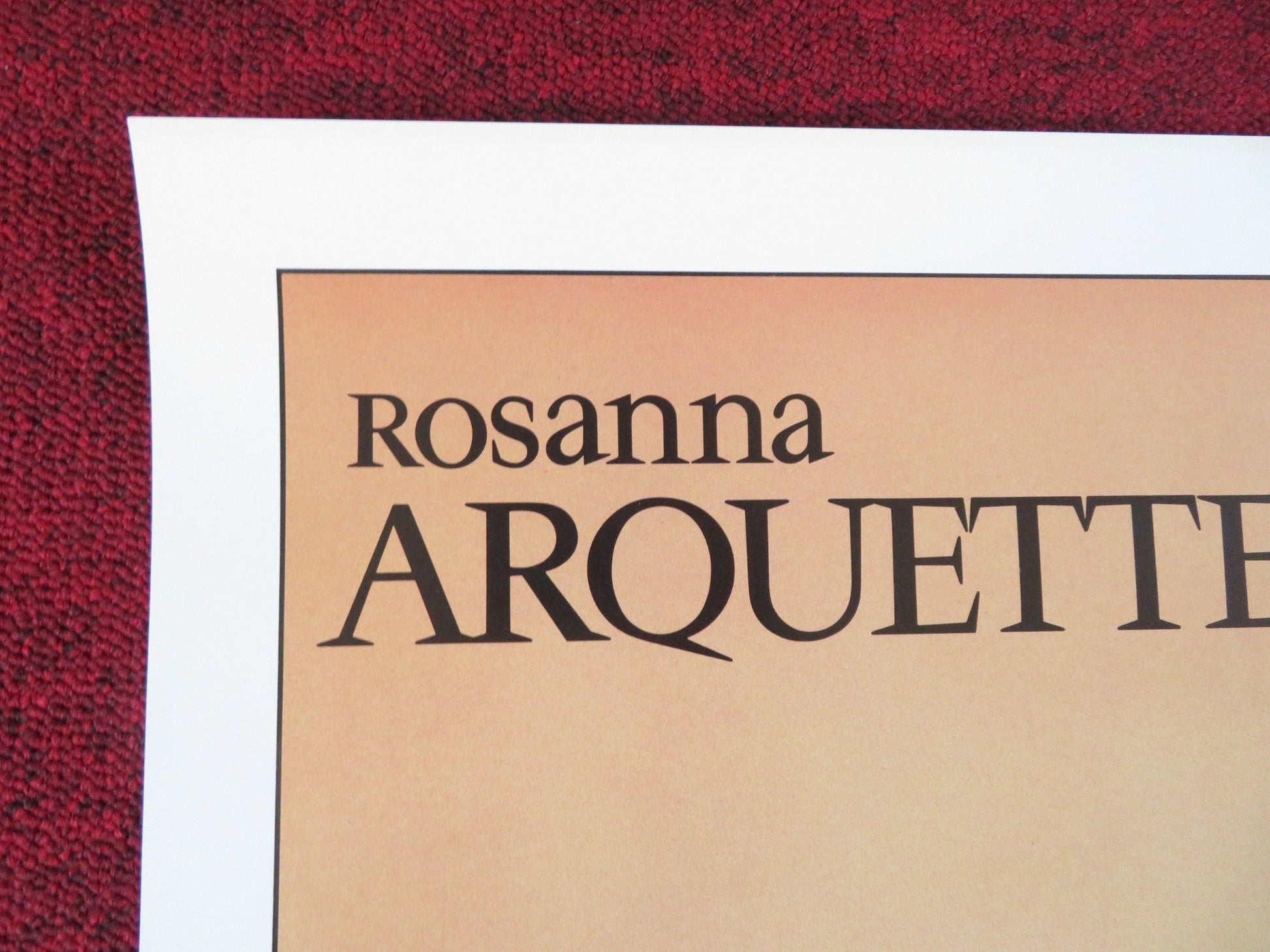 NOBODY'S FOOL US ONE SHEET ROLLED POSTER ROSANNA ARQUETTE ERIC ROBERTS 1986 Rendezvous Cinema Movie posters