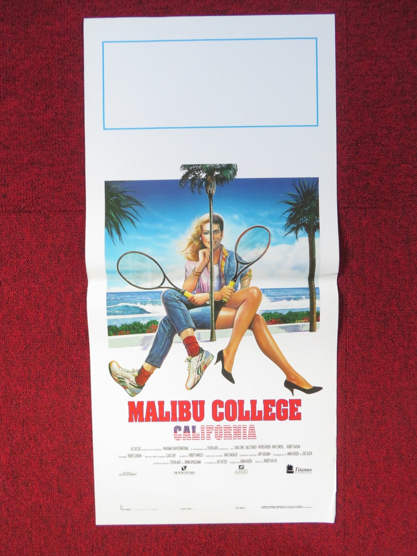 NOBODY'S PERFECT ITALIAN LOCANDINA POSTER CHAD LOWE GAIL O'GRADY 1989 Rendezvous Cinema Movie posters