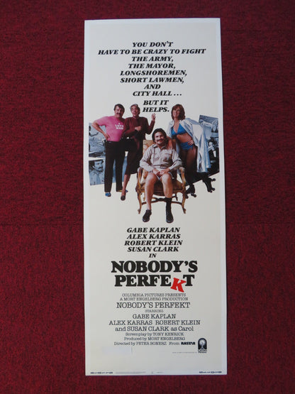 NOBODY'S PERFEKT US INSERT (14"x 36") POSTER GABE KAPLAN ALEX KARRAS 1981 Rendezvous Cinema Movie posters