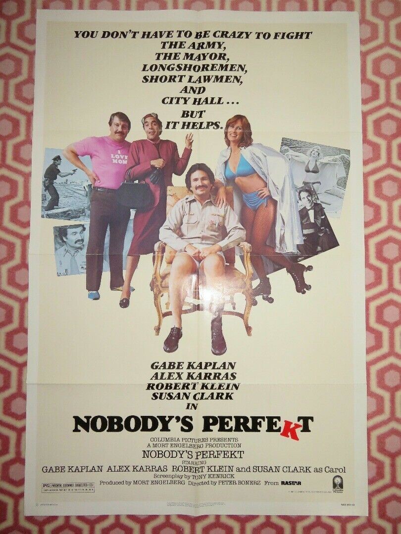 NOBODY'S PERFEKT US ONE SHEET POSTER GABE KAPLAN ALEX KARRIS 1981 Movie posters