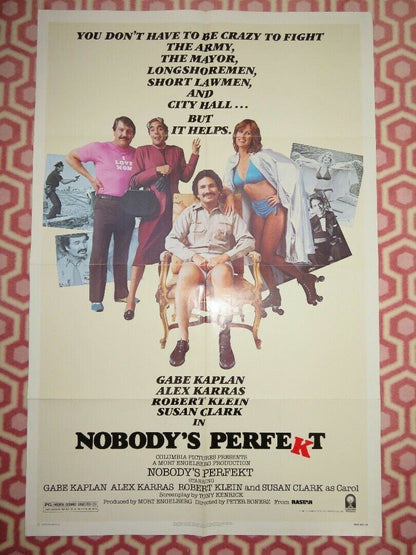 NOBODY'S PERFEKT US ONE SHEET POSTER GABE KAPLAN ALEX KARRIS 1981 Movie posters