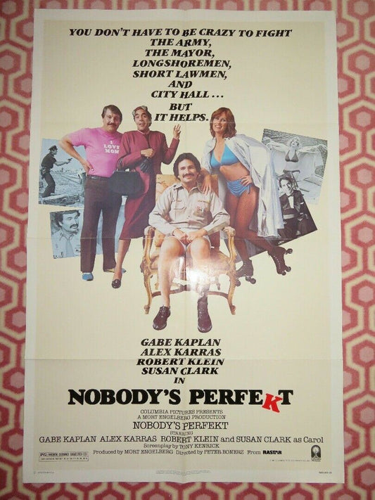 NOBODY'S PERFEKT US ONE SHEET POSTER GABE KAPLAN ALEX KARRIS 1981 Movie posters