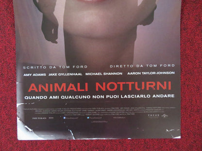 NOCTURNAL ANIMALS ITALIAN LOCANDINA POSTER AMY ADAMS JAKE GYLLENHAAL 2016 Rendezvous Cinema Movie posters