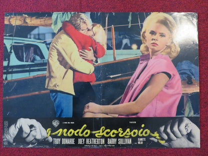 NODO SCORSOIO / MY BLOOD RUNS COLD ITALIAN FOTOBUSTA POSTER TROY DONAHUE 1965 Movie posters