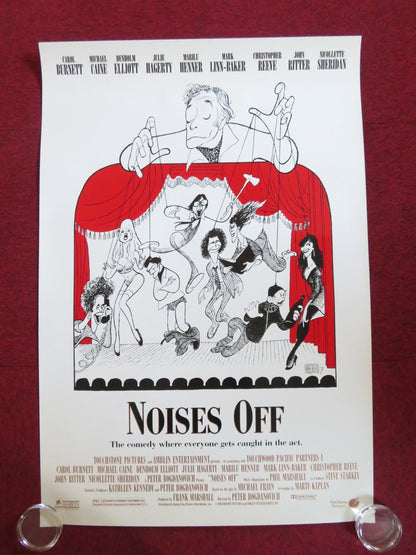 NOISES OFF... US ONE SHEET ROLLED POSTER CAROL BURNETT MICHAEL CAINE 1992 Rendezvous Cinema Movie posters