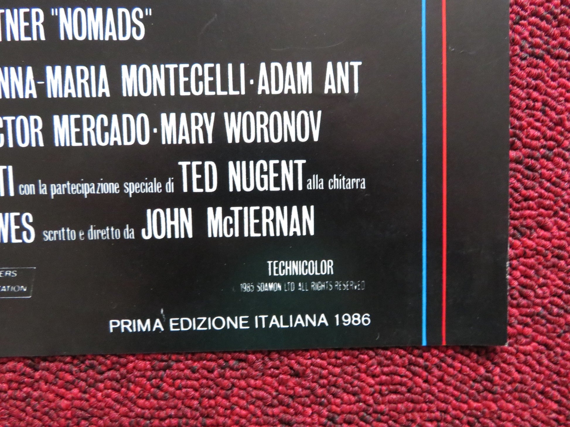 NOMADS ITALIAN FOTOBUSTA POSTER LESLEY - ANNE DOWN PIERCE BROSNAN 1986 Rendezvous Cinema Movie posters