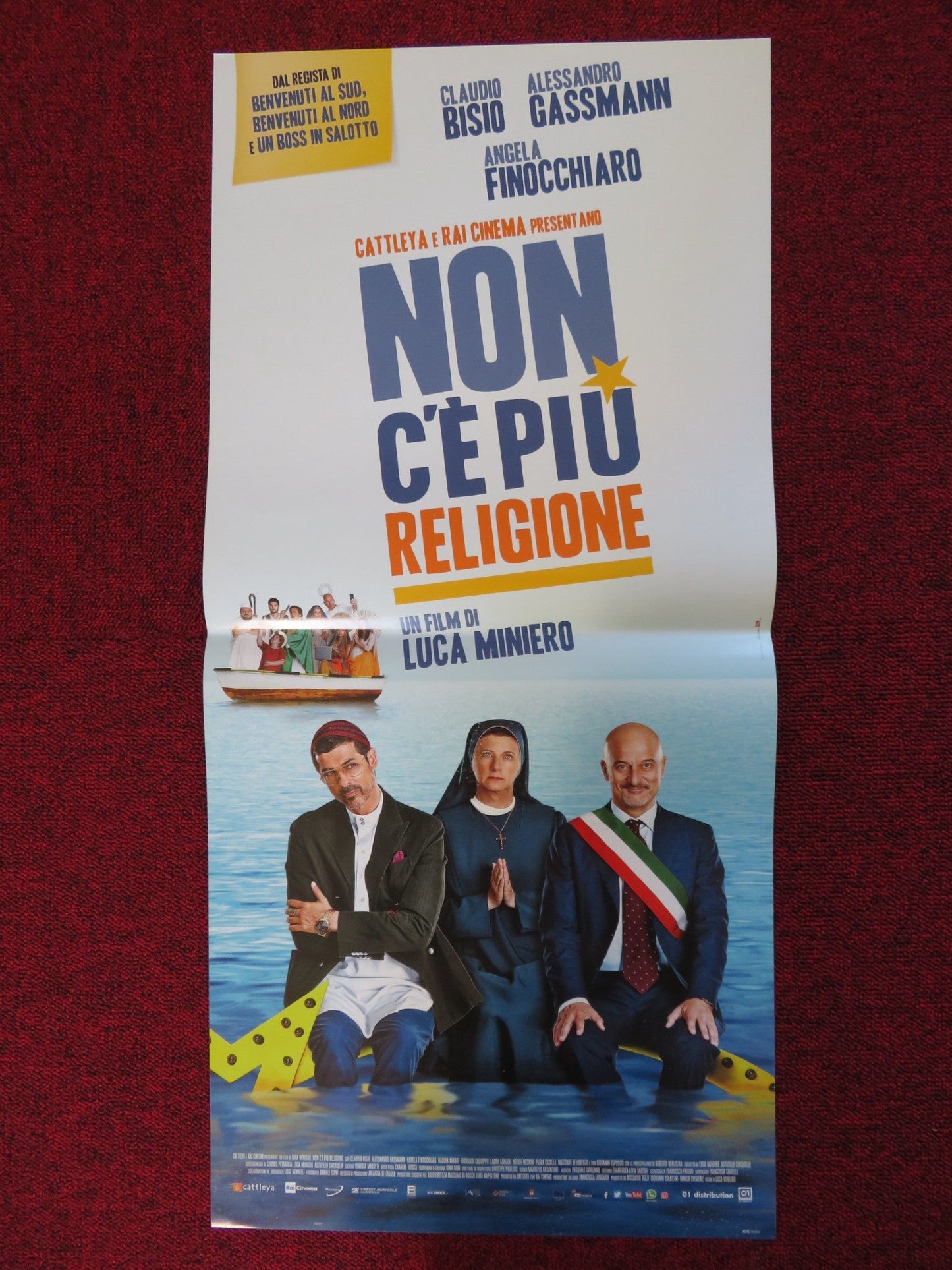 NON C'E PIU RELIGIONE ITALIAN LOCANDINA POSTER CLAUDIO BISIO A. GASSMANN 2016 Rendezvous Cinema Movie posters