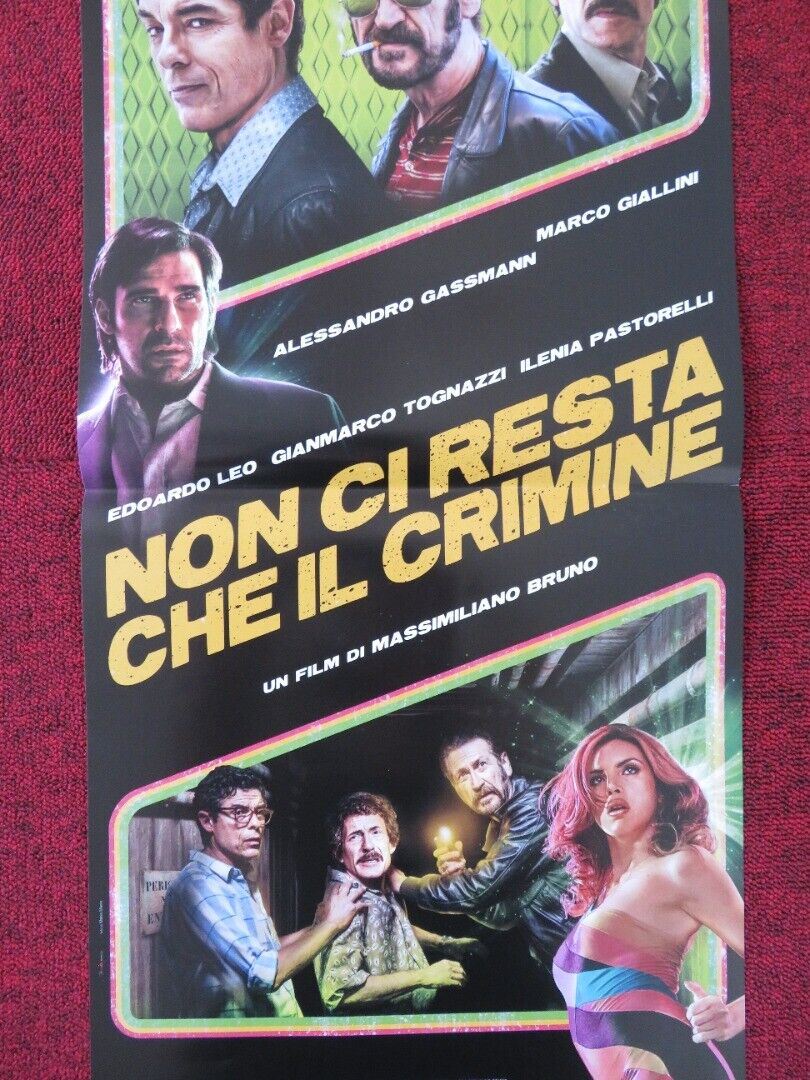 NON CI RESTA CHE IL CRIMINE ITALIAN LOCANDINA (26.5"x12.5") POSTER 2019 Movie posters