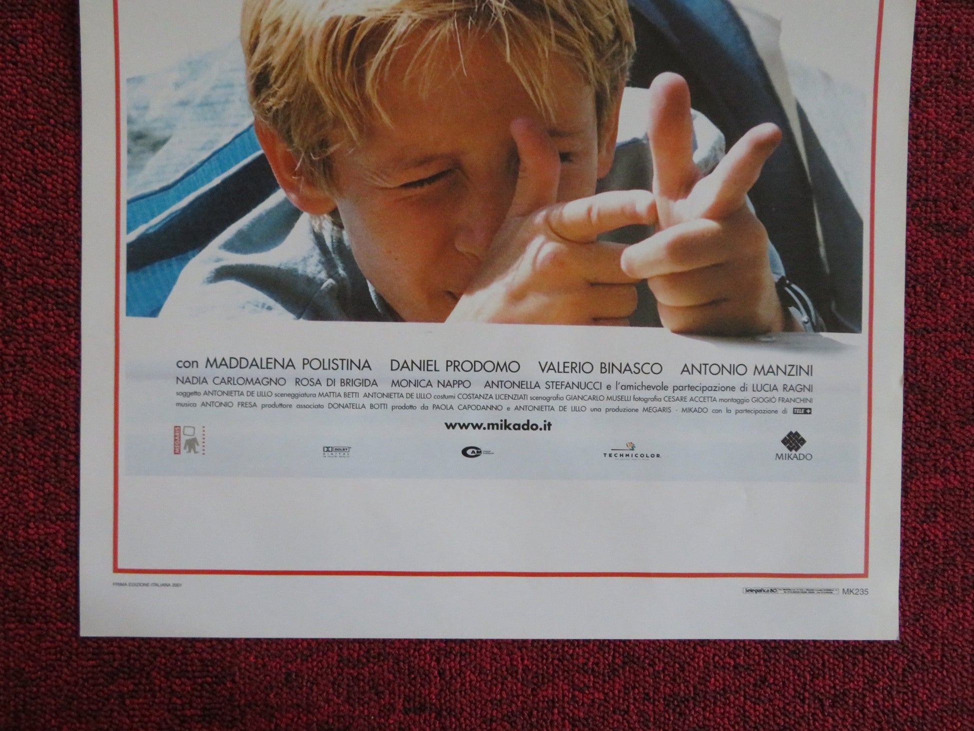 NON E GIUSTO ITALIAN LOCANDINA POSTER MADDALENA POLISTINA DANIEL PRODOMO 2001 Rendezvous Cinema Movie posters