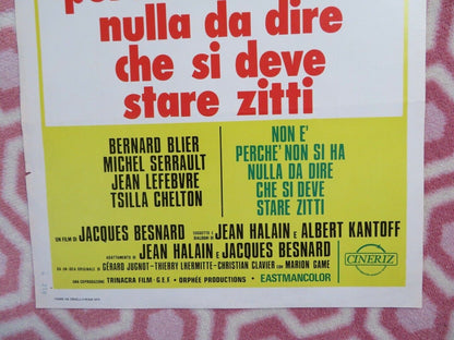 NON E PERCHE NON SI HA NULLA DA DIRE...ITALIAN LOCANDINA (27.5"x13") POSTER '76 Movie posters