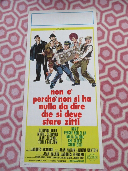 NON E PERCHE NON SI HA NULLA DA DIRE...ITALIAN LOCANDINA (27.5"x13") POSTER '76 Movie posters