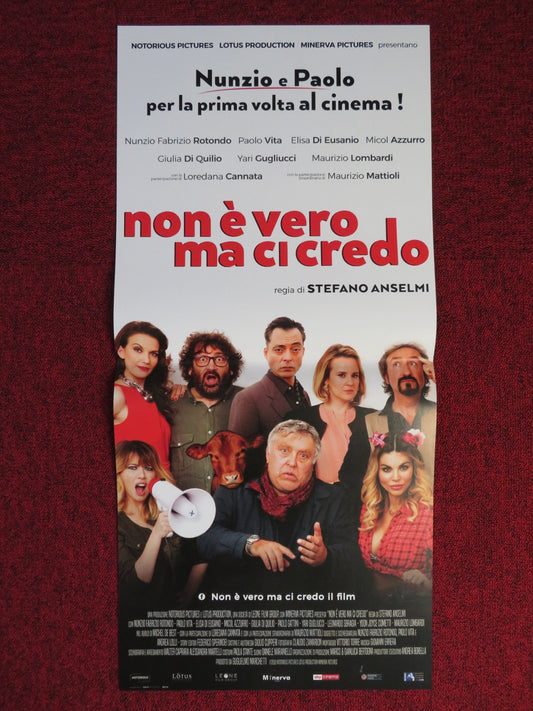 NON E VERO MA CI CREDO ITALIAN LOCANDINA POSTER ZUNZIO FABRIZO ROTONDO 2018 Rendezvous Cinema Movie posters