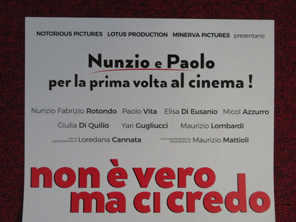 NON E VERO MA CI CREDO ITALIAN LOCANDINA POSTER ZUNZIO FABRIZO ROTONDO 2018 Rendezvous Cinema Movie posters