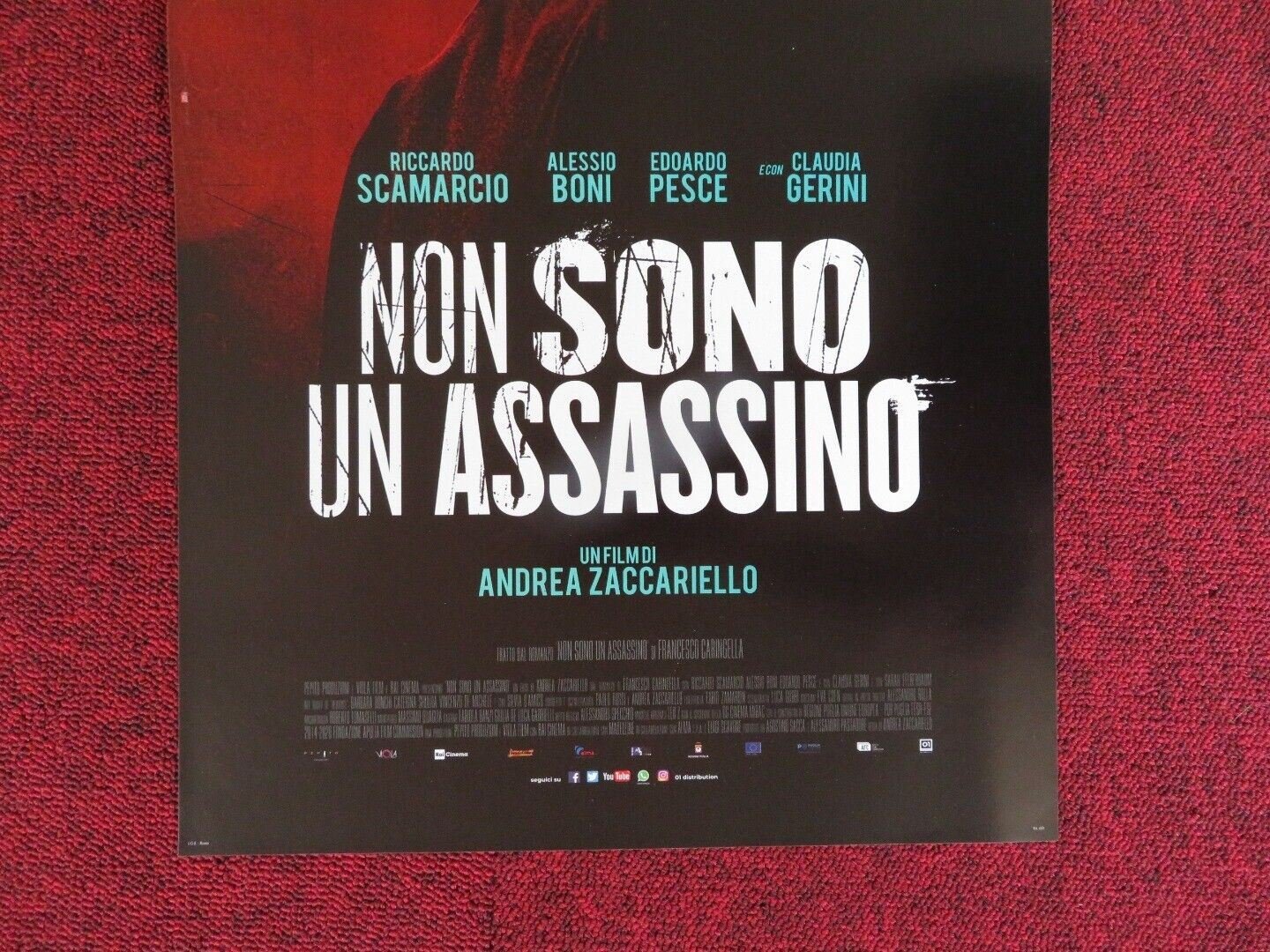 NON SONO UN ASSASSINO ITALIAN LOCANDINA (26.5"x12.5") POSTER R SCAMARCIO 2019 - Rendezvous Cinema