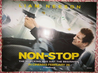 NON - STOP QUAD (30"x 40") ROLLED POSTER LIAM NEESON JULIANNE MOORE 2014 Rendezvous Cinema Movie posters