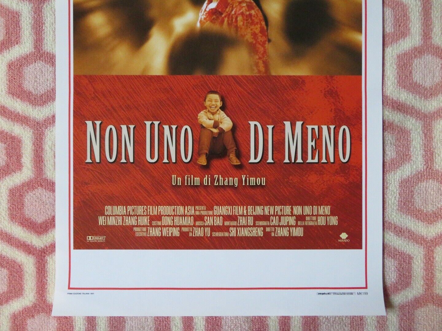 NON UNO DI MENO / Not One Less ITALIAN LOCANDINA (27.5"x13") POSTER 1999 - Rendezvous Cinema