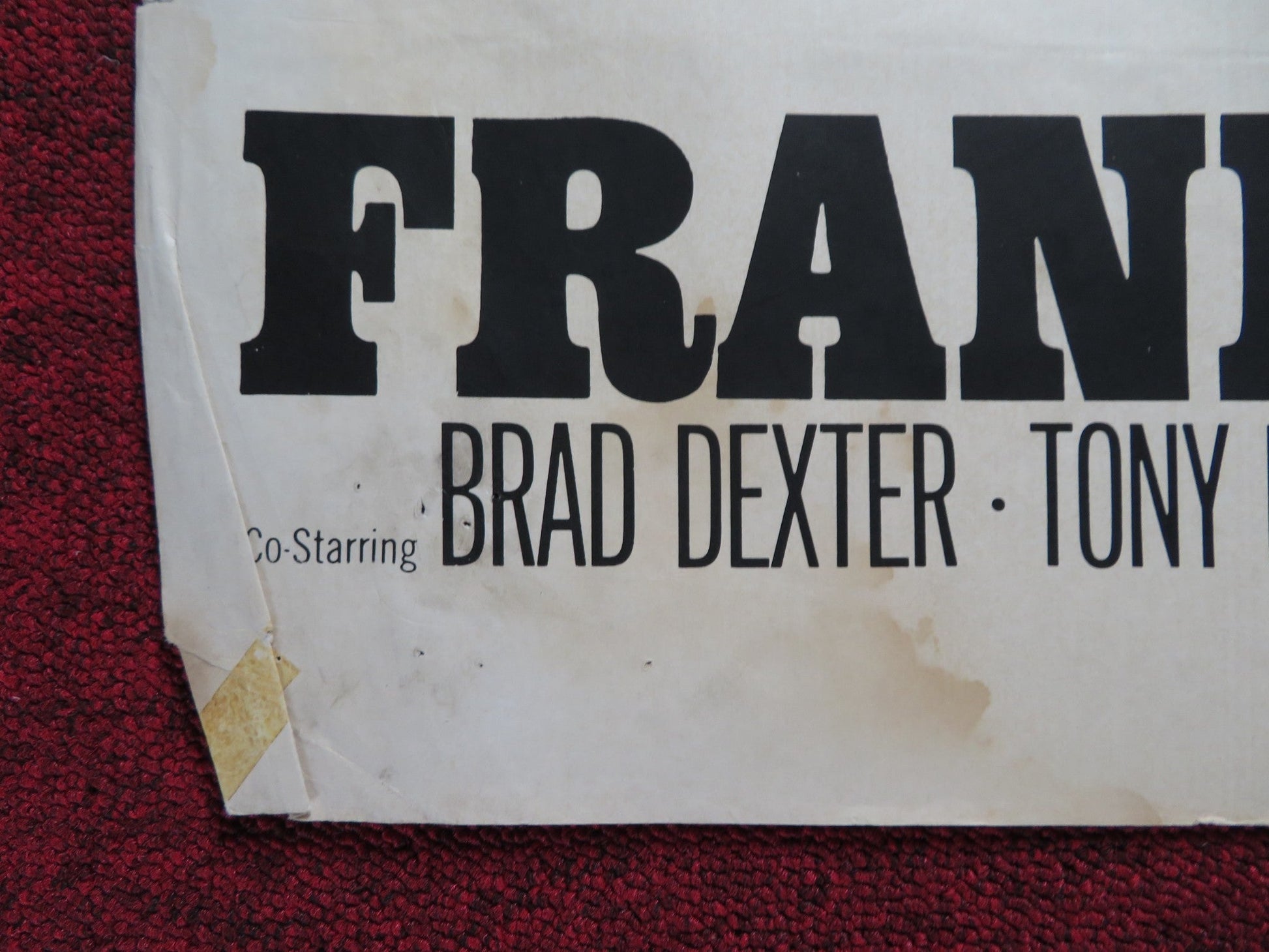 NONE BUT THE BRAVE UK QUAD POSTER FOLDED FRANK SINATRA CLINT WALKER 1965 Rendezvous Cinema Movie posters