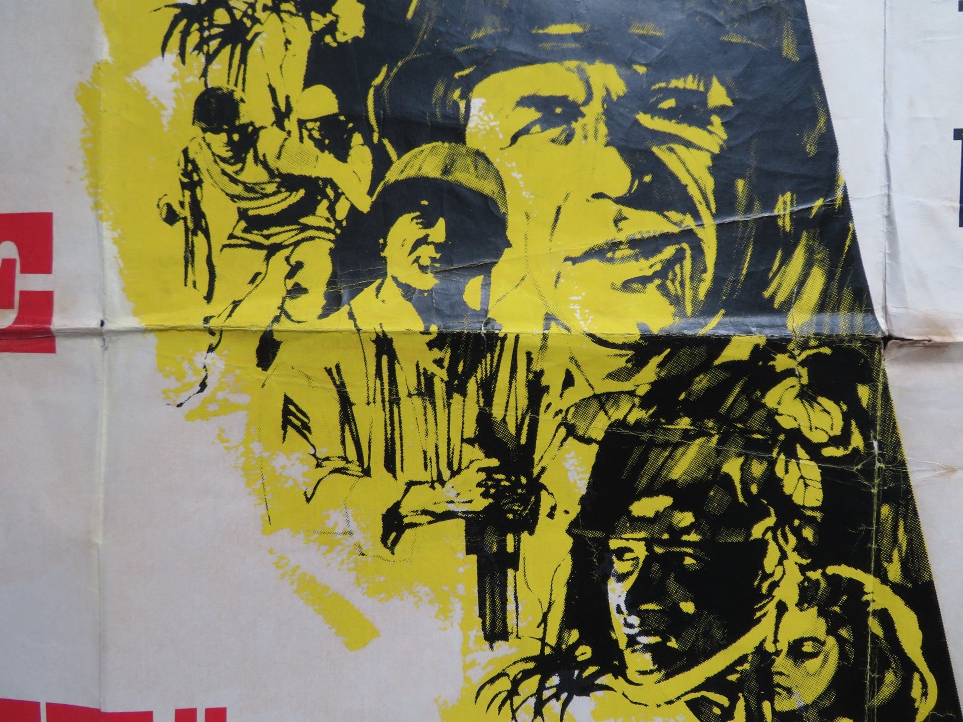 NONE BUT THE BRAVE UK QUAD POSTER FOLDED FRANK SINATRA CLINT WALKER 1965 Rendezvous Cinema Movie posters