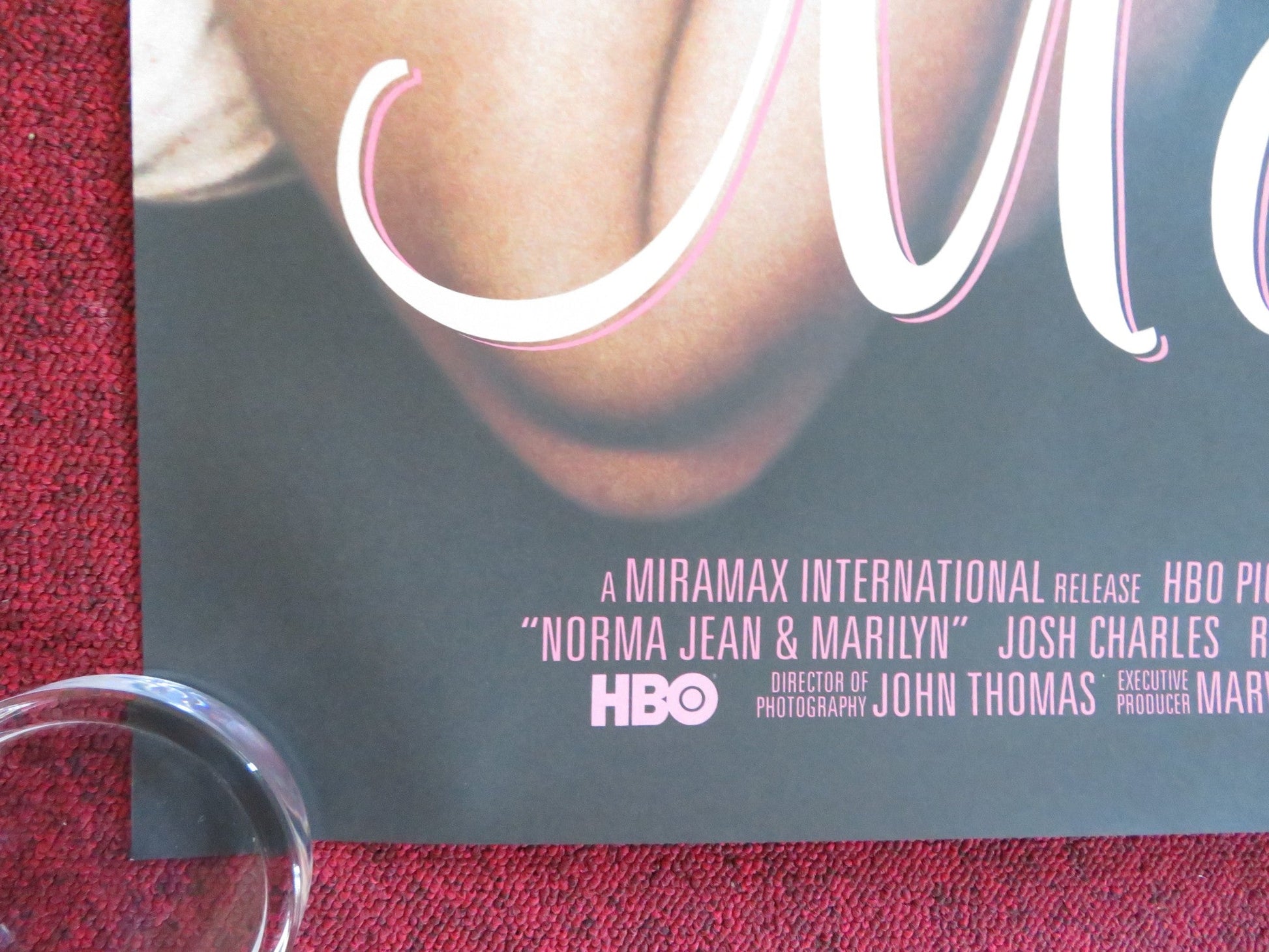 NORMA JEAN & MARILYN US ONE SHEET ROLLED POSTER ASHLEY JUDD MIRA SORVINO 1996 Rendezvous Cinema Movie posters