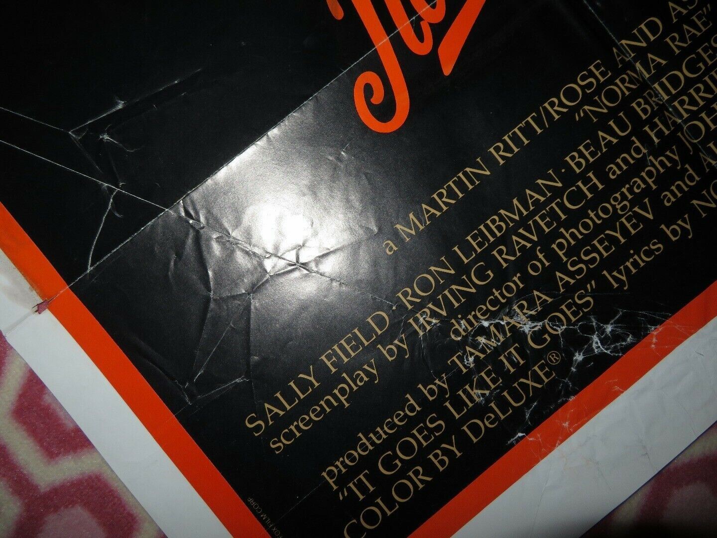 NORMA RAE FOLDED US ONE SHEET POSTER SALLY FIELD RON LEIBMAN 1979 Movie posters