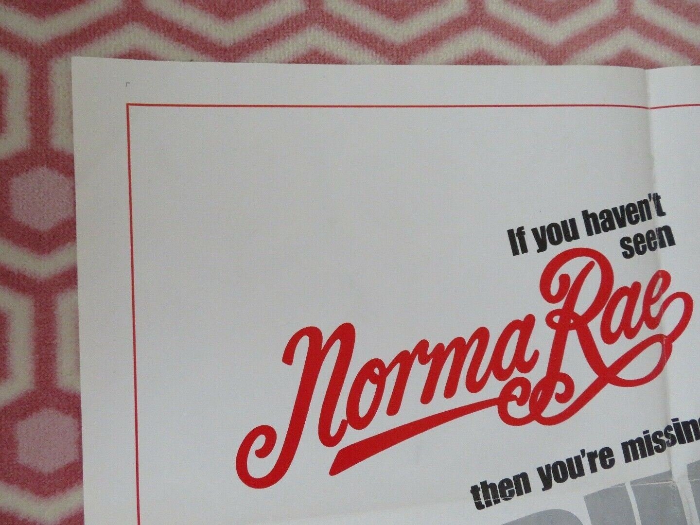 NORMA RAE STYLE B US ONE SHEET POSTER SALLY FIELD RON LEIBMAN 1979 Rendezvous Cinema Movie posters